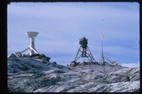 Målestasjonen på Holmaskjer på Folgefonna i 1968.