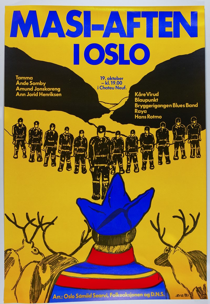 Plakat om Masi-aften i Oslo
