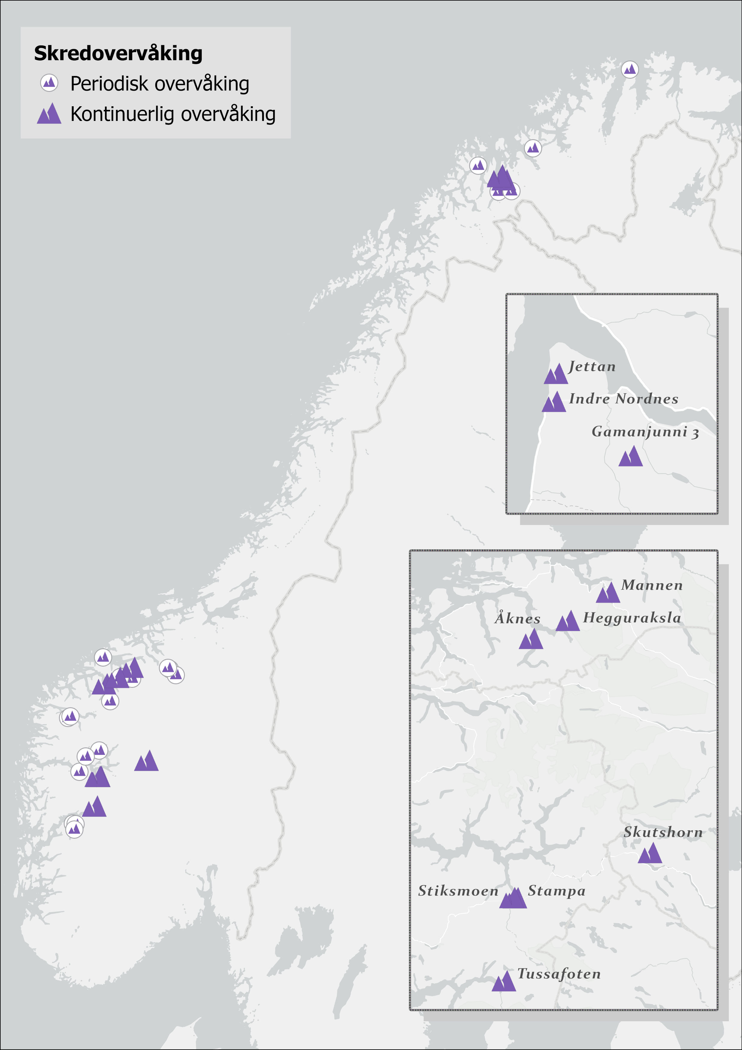 Utkast Kartoversikt Fjellskredovervåking