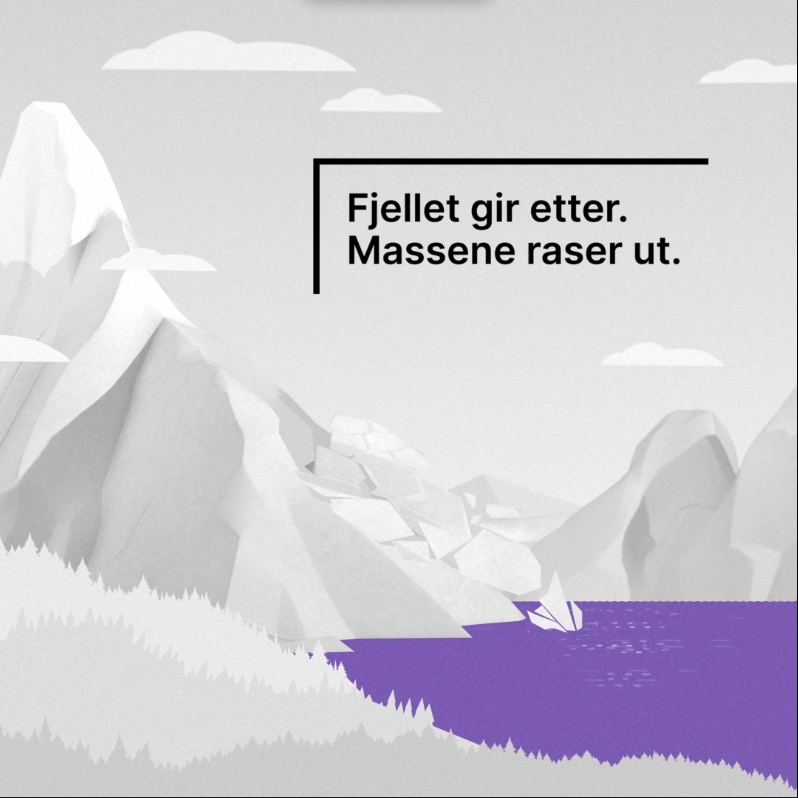 Forsidebilde animasjon fjellskred