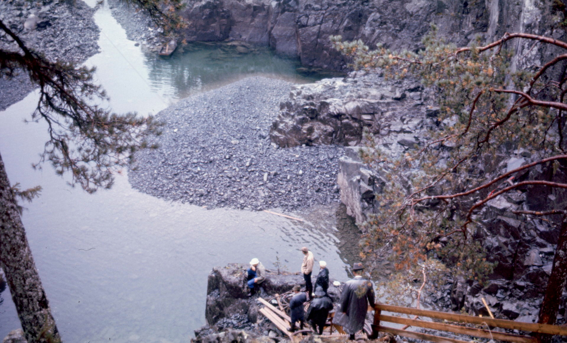 Lio kraftverk utløpsområde.