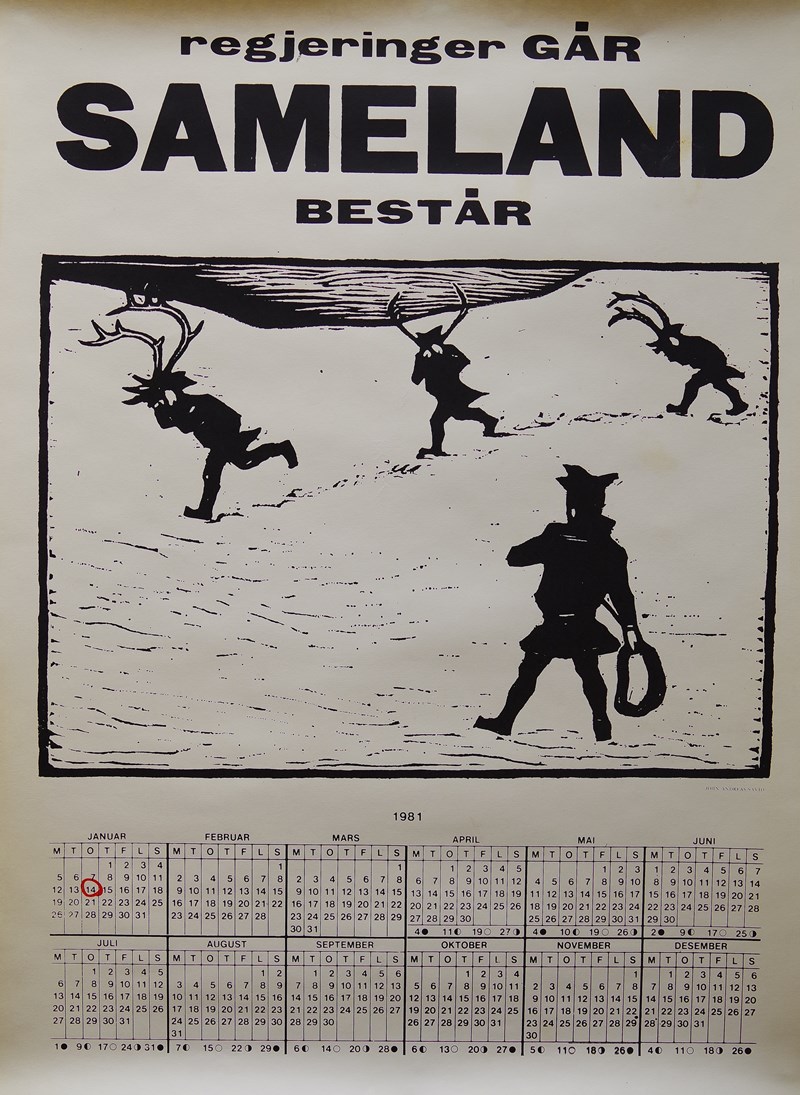 Kalender 1981: "Regjeringer går, Sameland består"